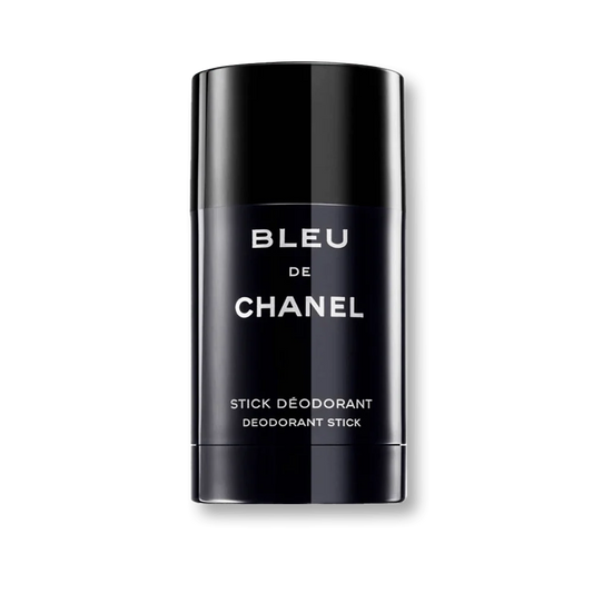 Bleu de Chanel deodorant stick on a dark background