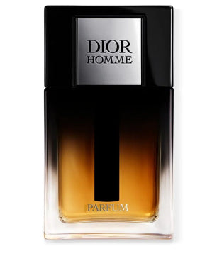 Dior Homme parfum bottle on a white background
