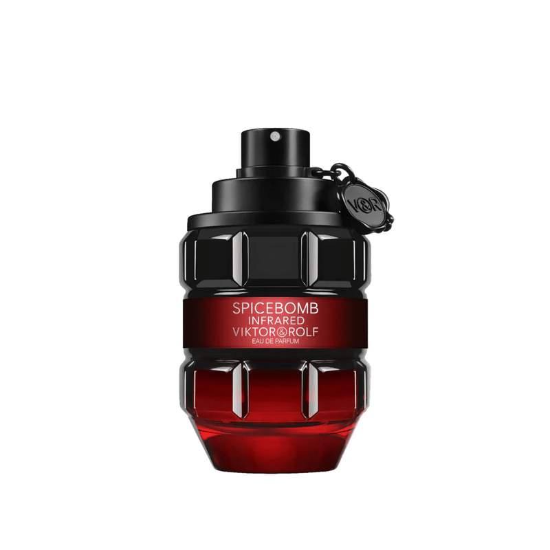 Spicebomb Infrared perfume bottle by Viktor & Rolf on a white background