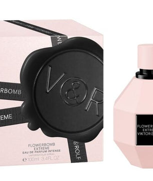 Viktor & Rolf Flowerbomb Extreme perfume bottle and packaging on a white background