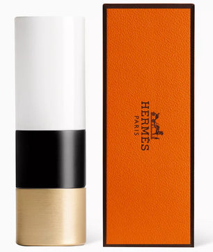 Hermes Paris lip balm with orange box on a white background