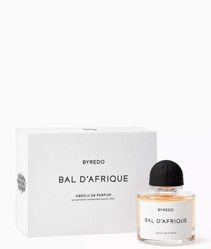 Byredo Bal d'Afrique perfume bottle and packaging on a white background