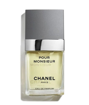 Chanel Pour Monsieur perfume bottle on a white background