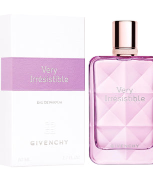 Givenchy 'Very Irresistible' perfume bottle and packaging on a white background