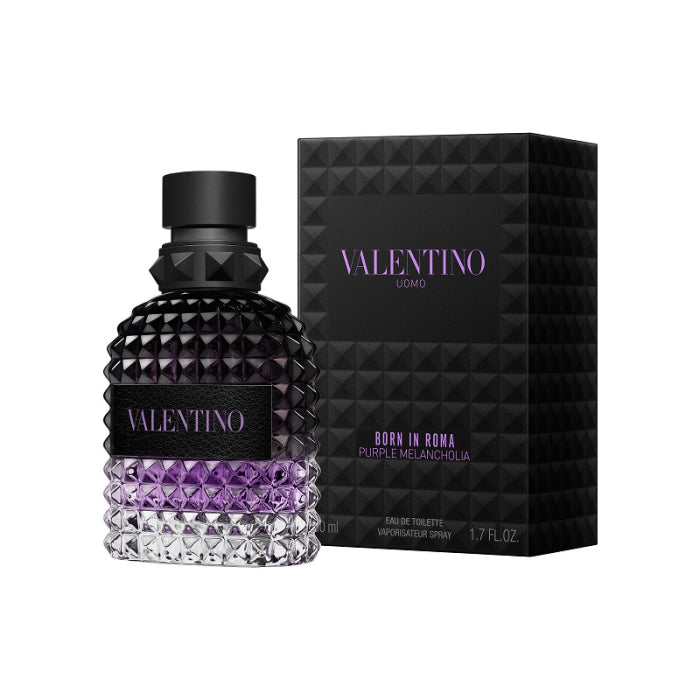 Valentino perfume bottle and packaging on a white background
