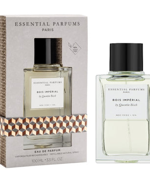 Essential Parfums Bois Imperial perfume bottle and packaging on a white background