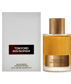 Tom Ford Bois Pacifique perfume bottle and packaging on a white background