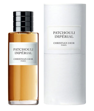 Christian Dior Patchouli Imperial perfume bottle and packaging on a white background