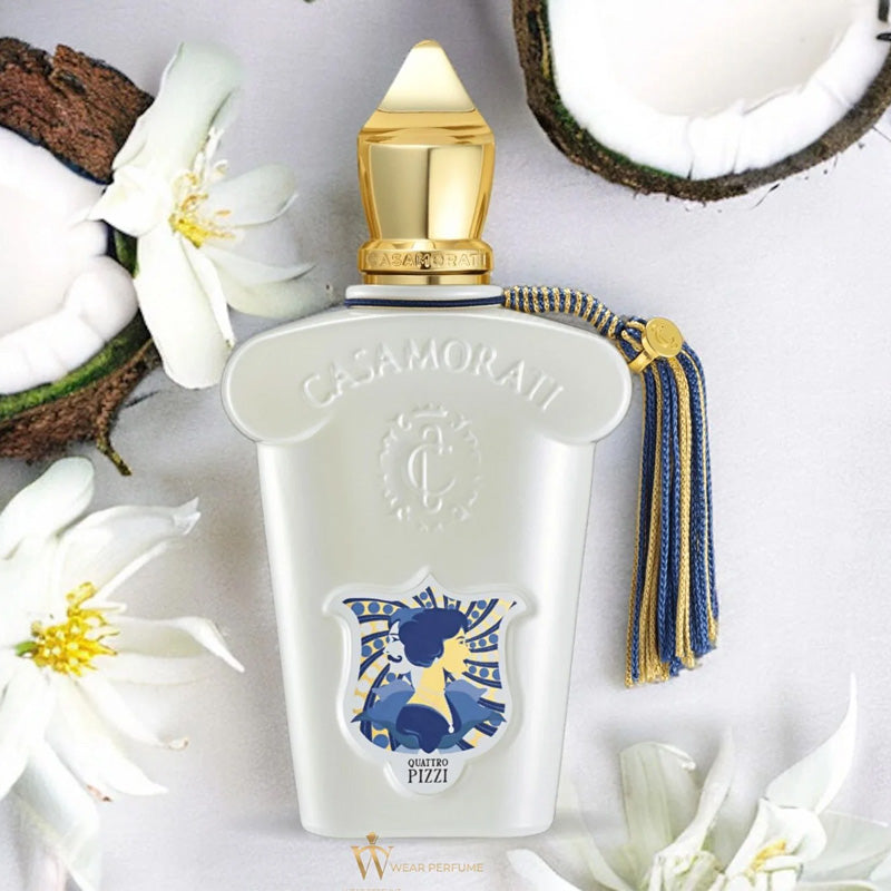 Casa Morah perfume bottle with decorative elements on a white background
