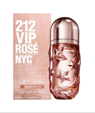 212 VIP Rose NYC perfume bottle and packaging on a white background