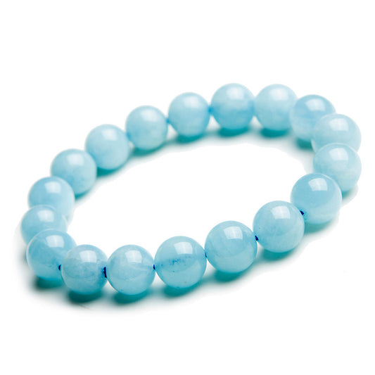 Aquamarine Beads Gemstone Bracelet