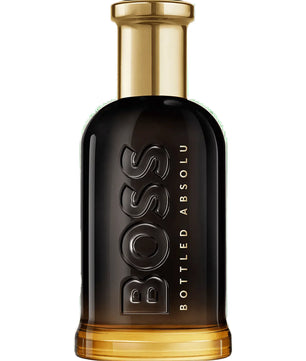 BOSS Bottled Absolu perfume bottle on a white background