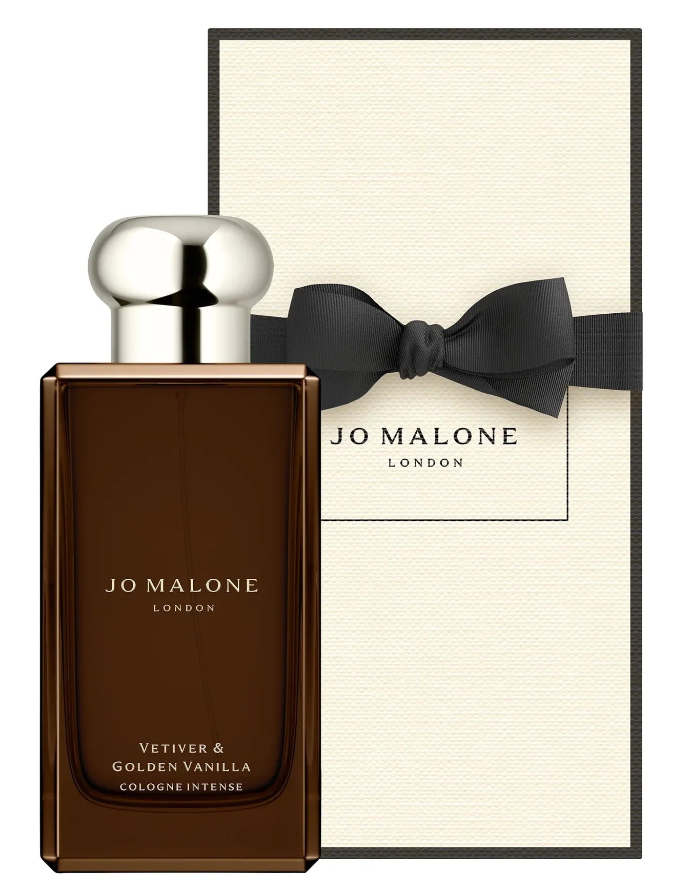 Jo Malone cologne bottle with packaging on a white background