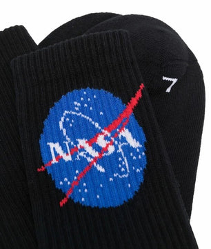 NASA Space Socks Cotton Black