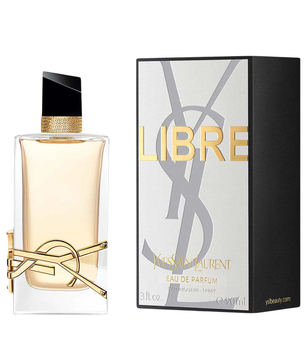 YSL Libre perfume bottle and packaging on a white background