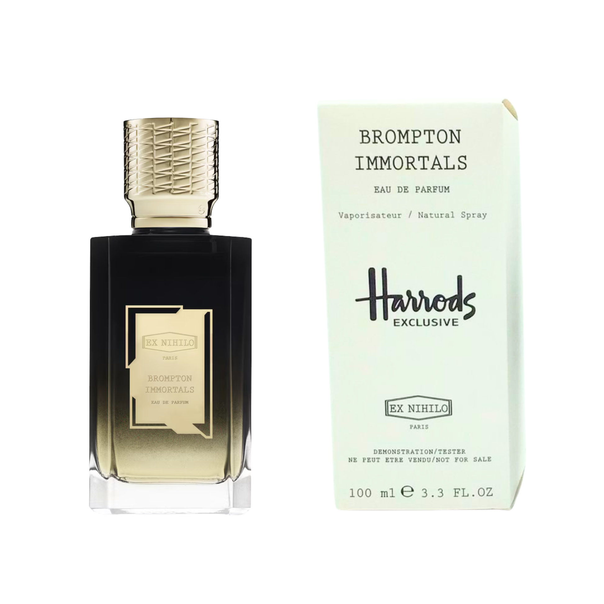 Brompton Immortals Eau de Parfum bottle and packaging on a white background