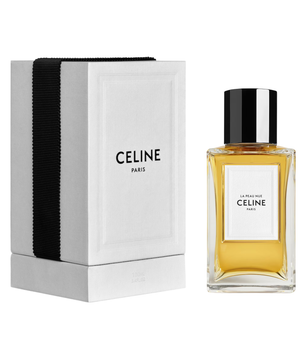 Celine perfume bottle and packaging on a white background
