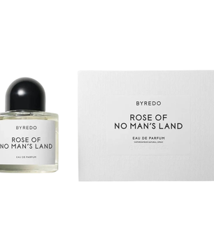 Byredo Rose of No Man's Land perfume bottle and packaging on a white background