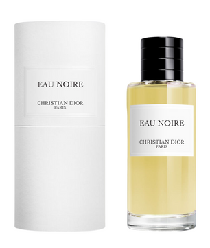 Christian Dior Eau Noire perfume bottle and packaging on a white background