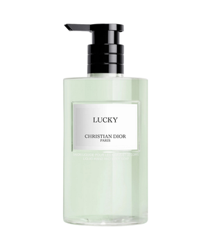 Christian Dior Lucky perfume bottle on a white background