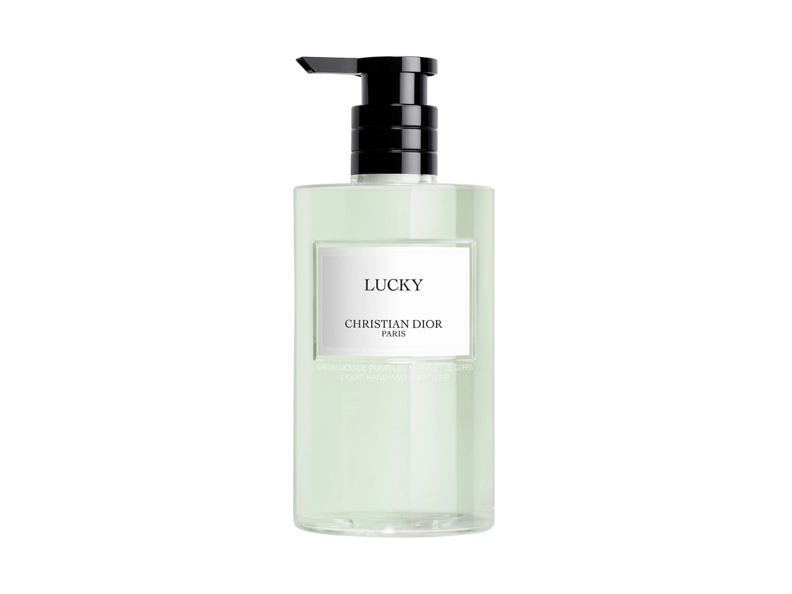 Christian Dior Lucky perfume bottle on a white background