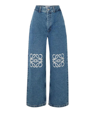 LOEWE Anagram Baggy High-Rise Wide Leg Jeans