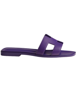Hermes Oran Sandals Violet Majorette