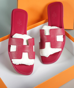Hermes Oran Sandal Rose Magenta