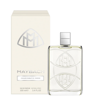 Maybach perfume bottle and packaging on a white background