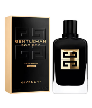 Givenchy Gentleman Society perfume bottle and packaging on a white background