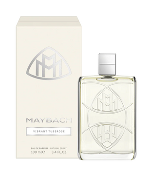 Maybach perfume bottle and packaging on a white background