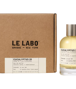 LE LABO Eucalyptus 20 perfume bottle and packaging on a white background