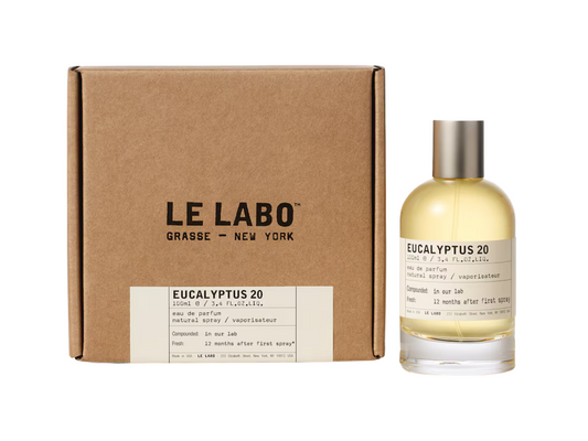 LE LABO Eucalyptus 20 perfume bottle and packaging on a white background