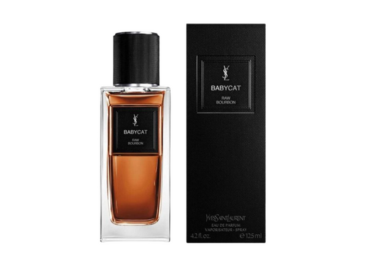 YSL Babycat perfume bottle and packaging on a white background