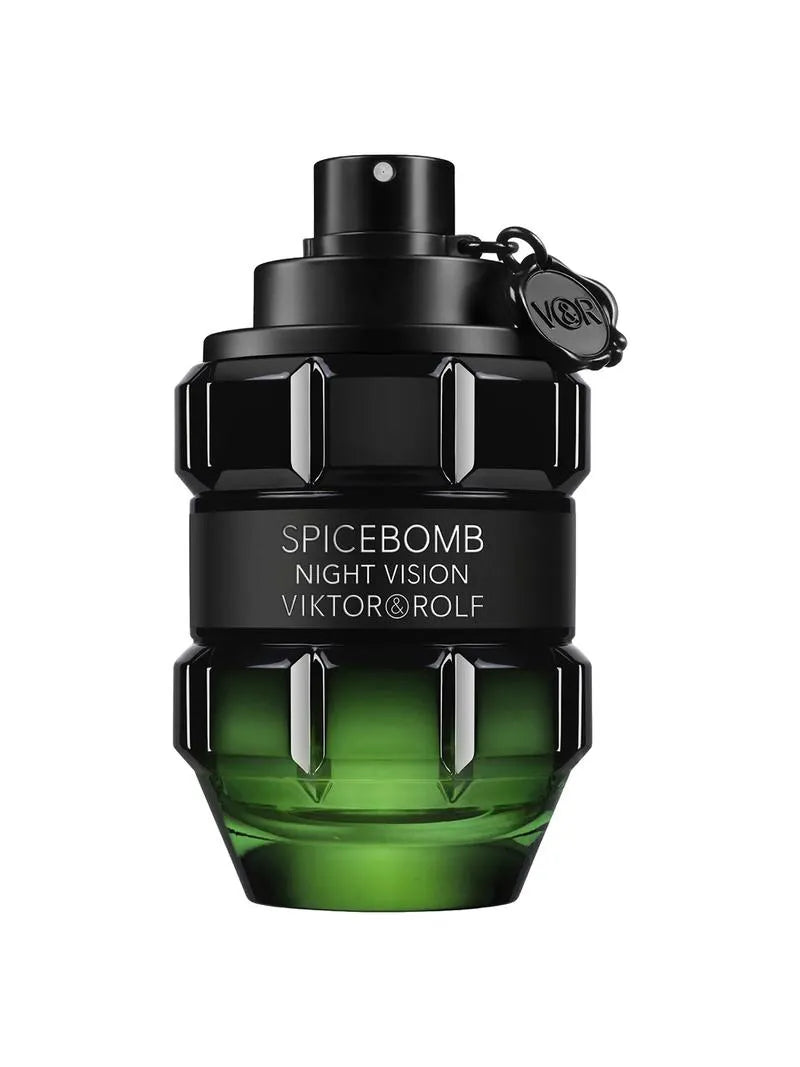 Viktor & Rolf Spicebomb Night Vision perfume bottle on a white background