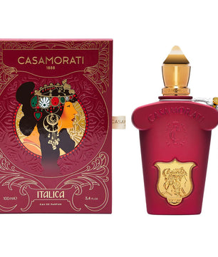 Casamorati perfume bottle and packaging on a white background