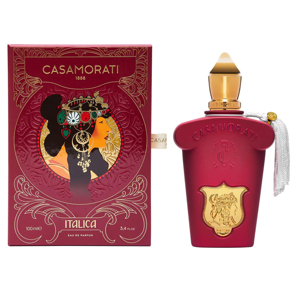 Casamorati perfume bottle and packaging on a white background