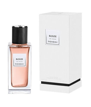 Perfume bottle and packaging of 'Blouse' by Issey Miyake on a white background
