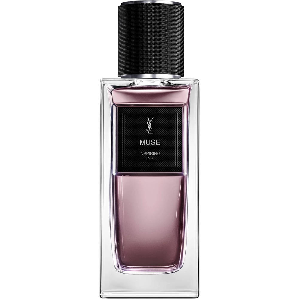 YSL Muse perfume bottle on a white background