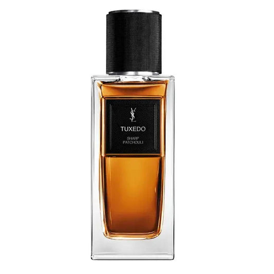 Yves Saint Laurent Tuxedo perfume bottle on a white background