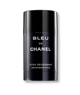 Bleu de Chanel deodorant stick on a dark background