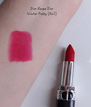 Dior Rouge Lipstick Winter Poppy #862 Limited Edition - 3.5G/0.12OZ (Refillable)