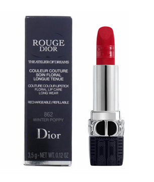 Dior Rouge Lipstick Winter Poppy #862 Limited Edition - 3.5G/0.12