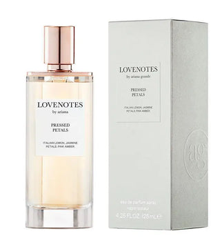 Lovenotes perfume bottle and packaging on a white background
