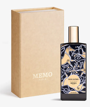 Memo Paris perfume bottle with packaging on a white background