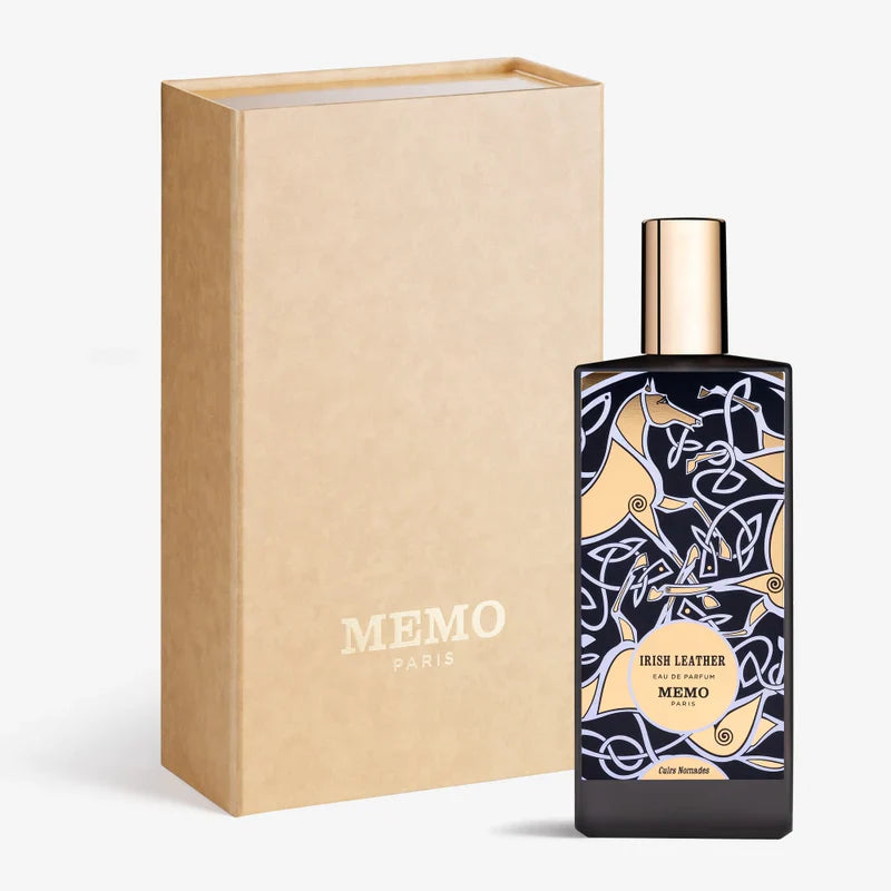 Memo Paris perfume bottle with packaging on a white background