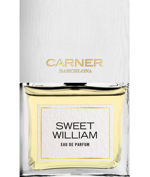 Carner Barcelona Sweet William eau de parfum bottle on a white background