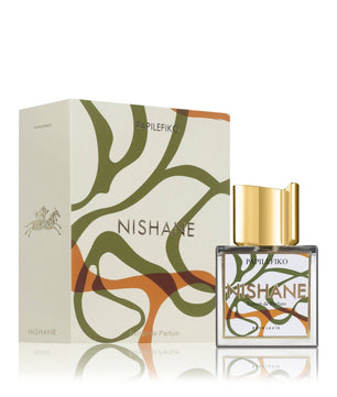 Nishane perfume bottle and packaging on a white background