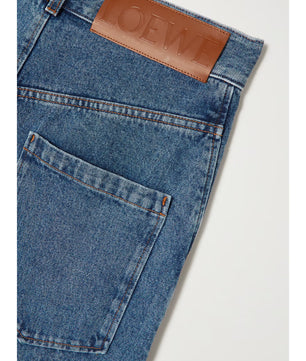 LOEWE Anagram Baggy High-Rise Wide Leg Jeans