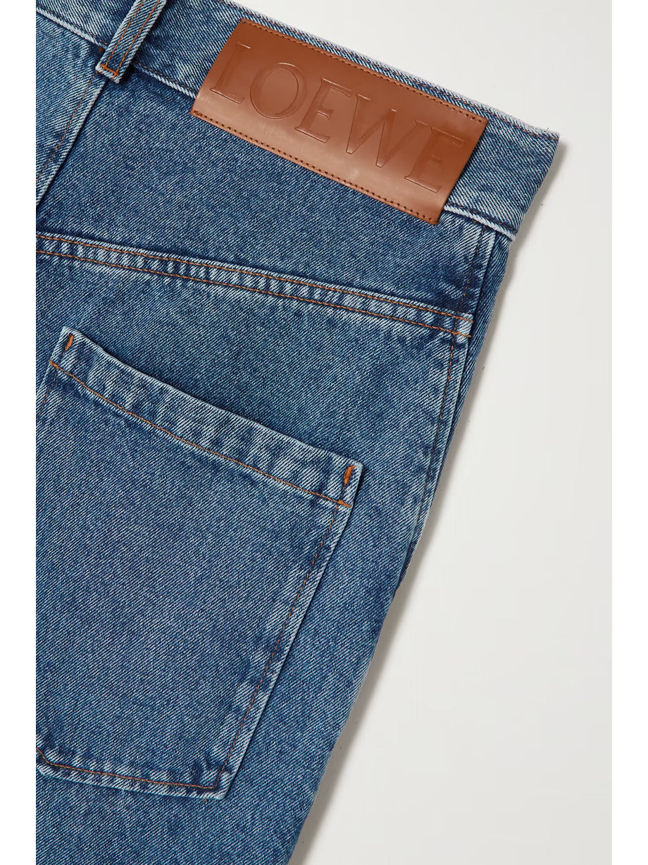 LOEWE Anagram Baggy High-Rise Wide Leg Jeans
